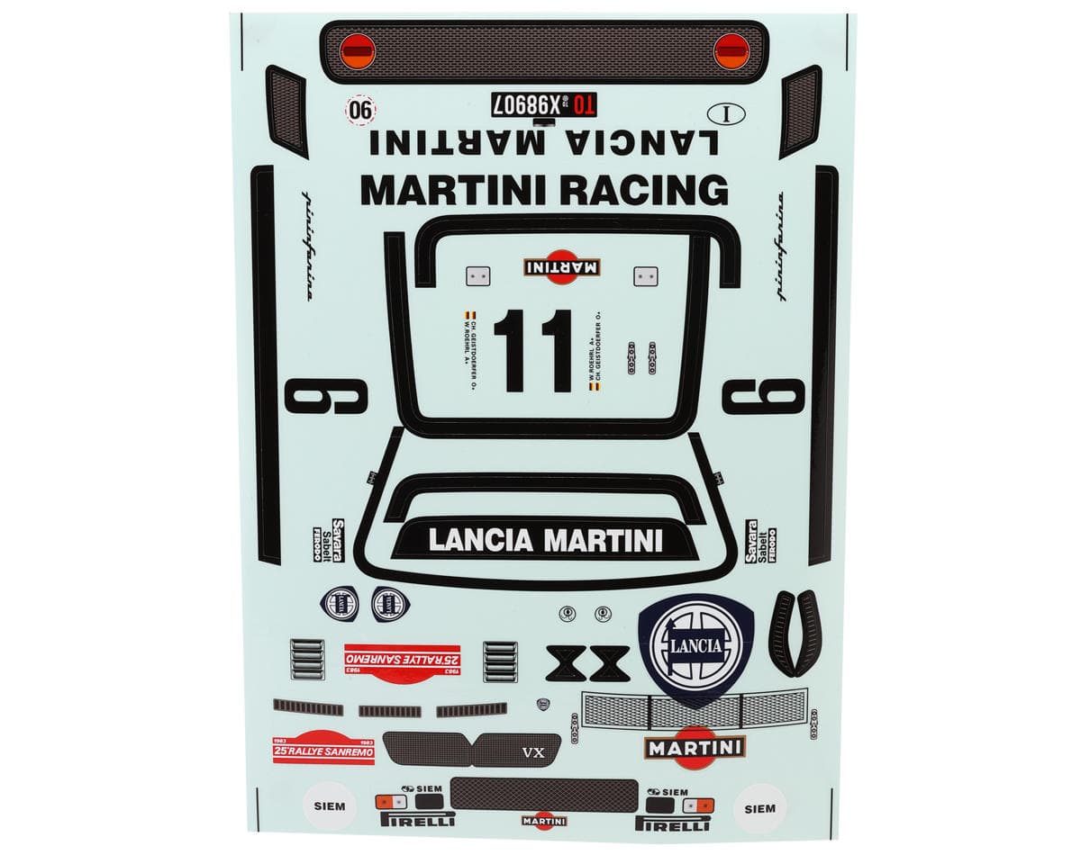 Killerbody 1/10 Lancia 037 Rally Decal Sheets (2)