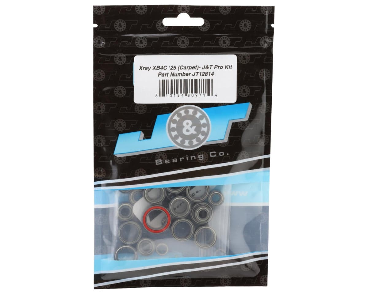 J&T Bearing Co. Xray XB4C '25 Carpet Ball Bearings Kit (Pro Kit)
