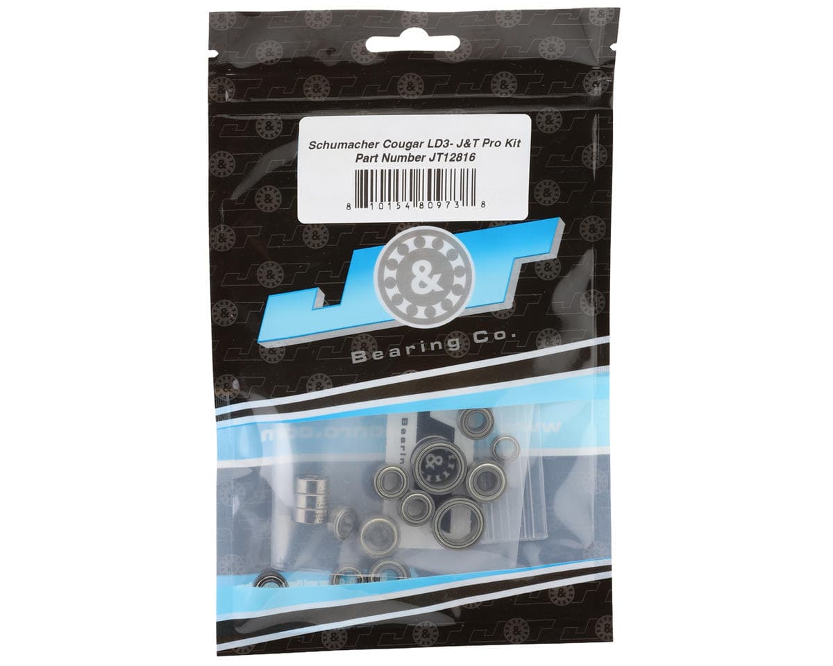 J&T Bearing Co. Schumacher Cougar LD3 Ball Bearings Kit (Pro Kit)