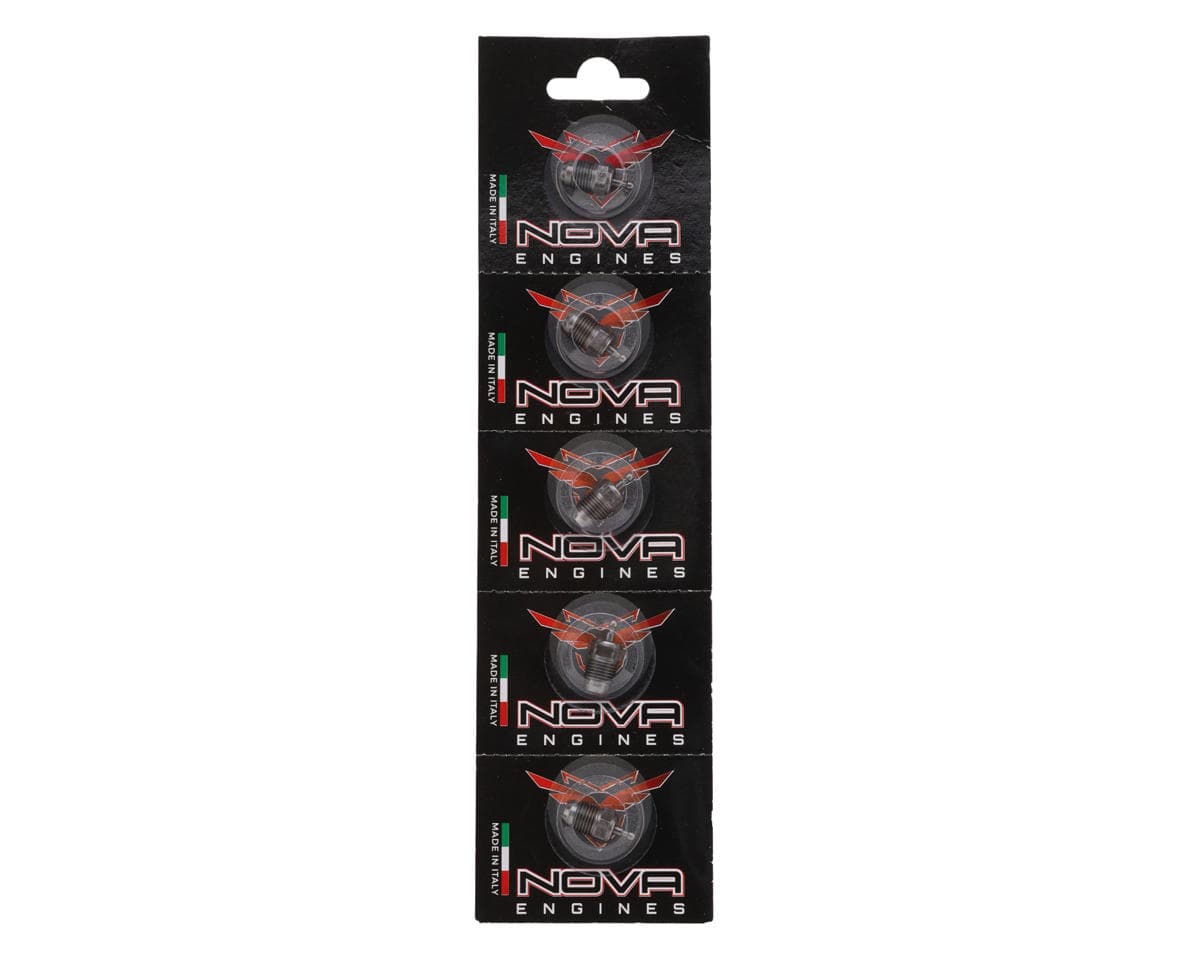 Nova Engines No.5 "Hot" Turbo Glow Plug (5) (Off-Road/Truggy/Marine)
