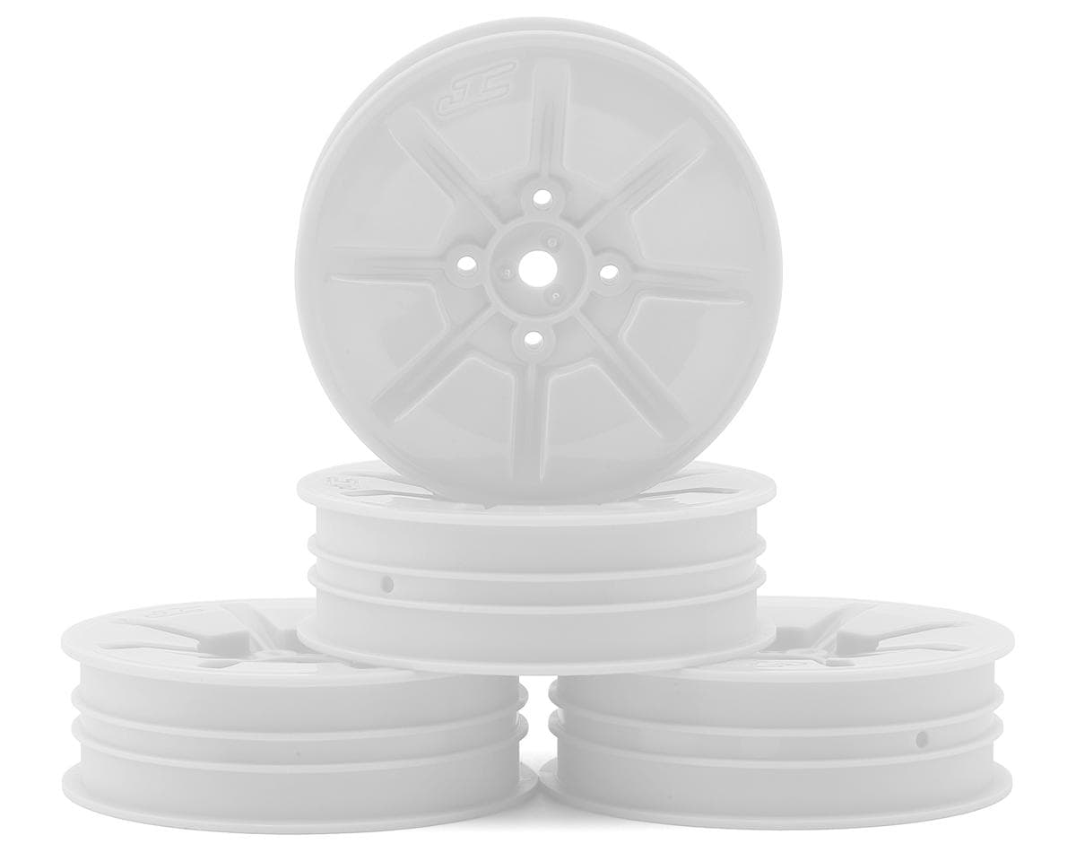 JConcepts Pioneer 2.2 "Slim" Front Wheels (White) (4) (B7/B6/RB6/SRX2/YZ2) w/12mm Hex