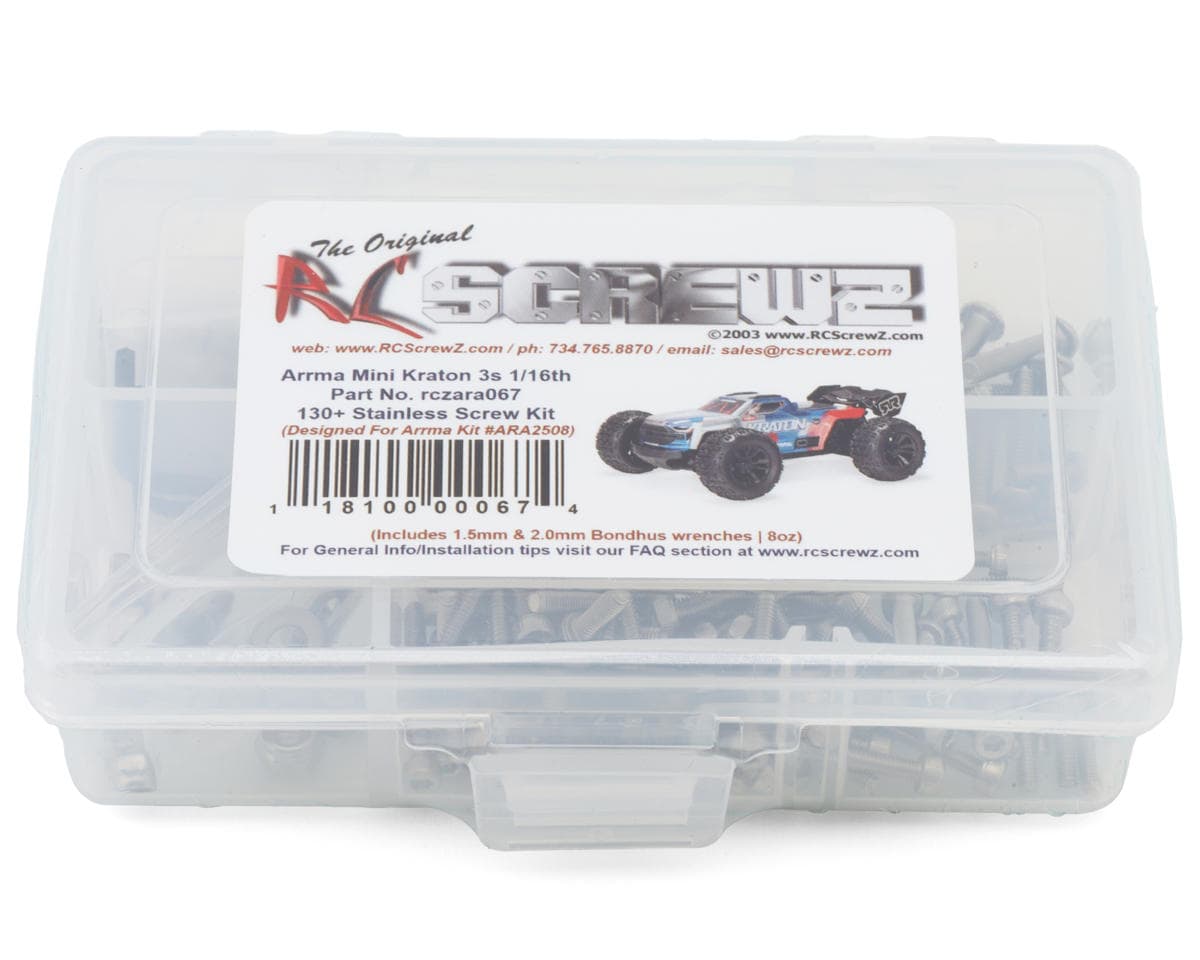RC Screwz Arrma Mini Kraton Stainless Steel Screws Kit