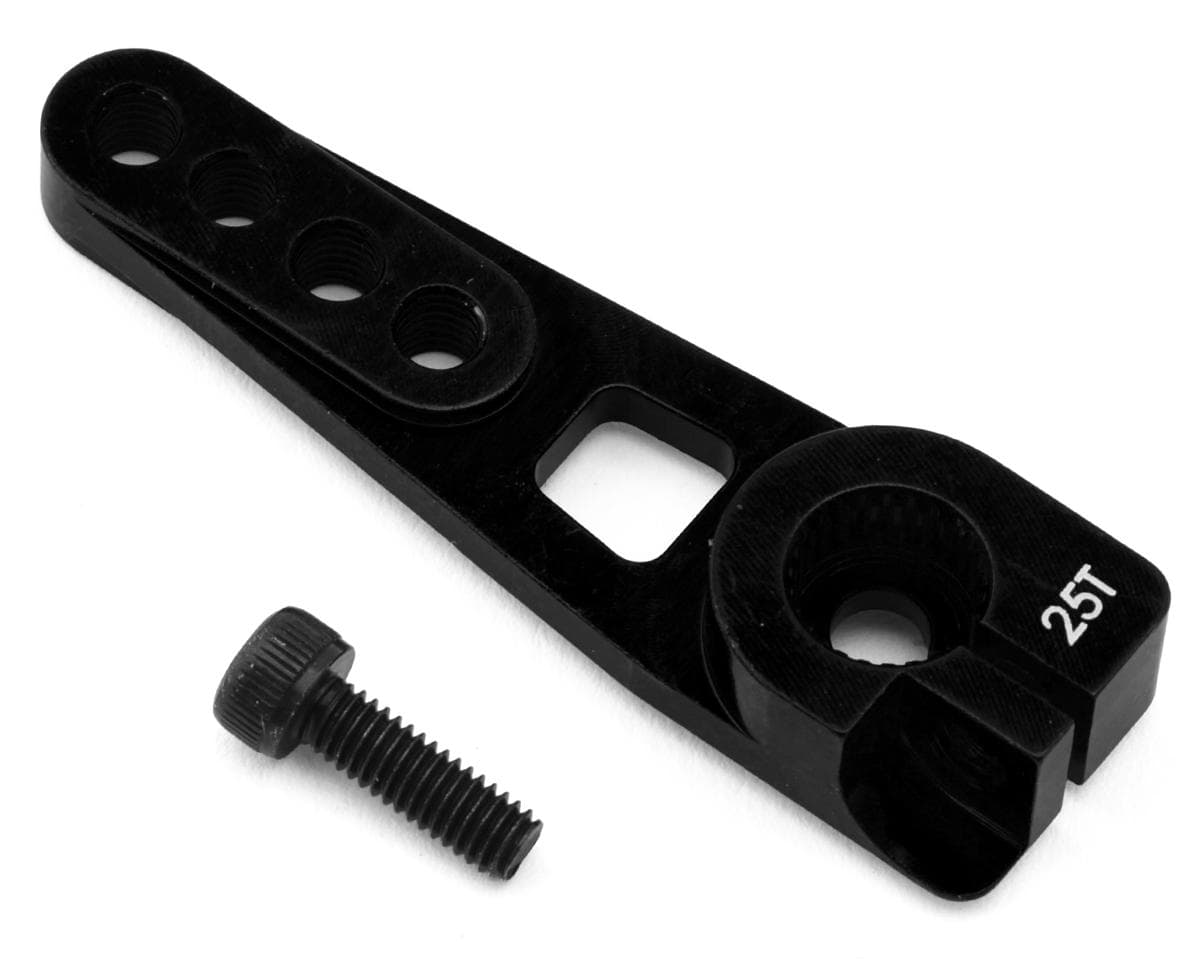 Shibata GRK5-R Aluminum Clamping Servo Horn (Black) (25T) (Futaba/ProTek)