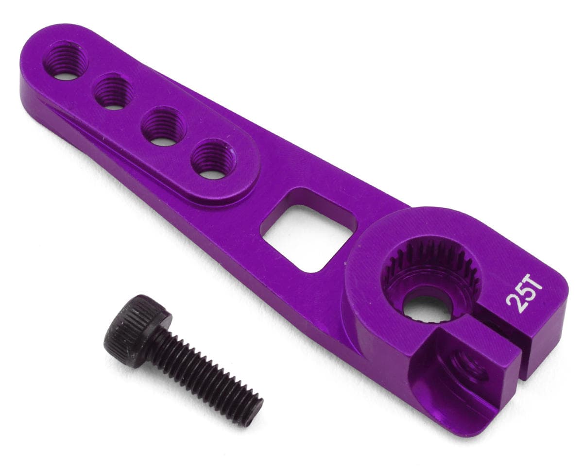 Shibata GRK5-R Aluminum Clamping Servo Horn (Purple) (25T) (Futaba/ProTek)