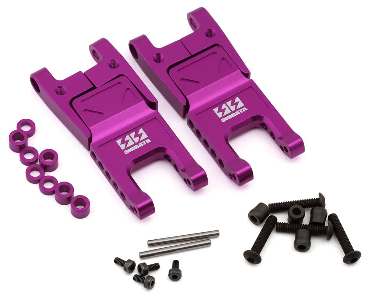 Shibata GRK Aluminum Adjustable Rear Lower Suspension Arms (Purple) (2)
