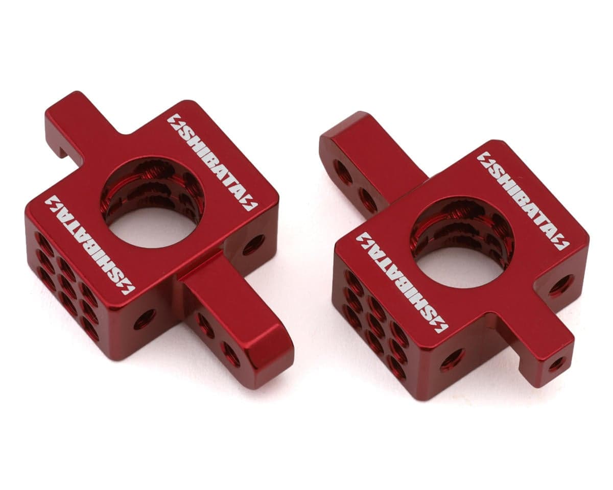 Shibata GRK5-R Aluminum Rear Hubs (Red)