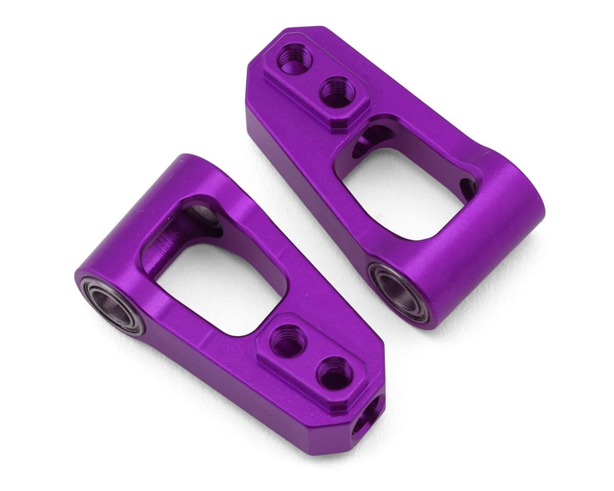 Shibata GRK5 Aluminum Front Upper Ball Bearing Suspension Arms (Purple) (Long) (2)