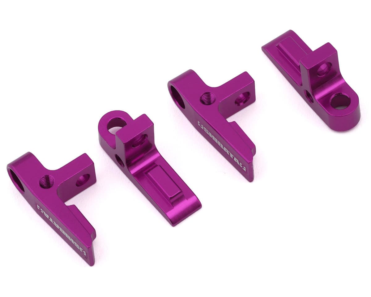 Shibata GRK Aluminum Adjustable Short Rear Lower Arm Mounts Set (Purple)