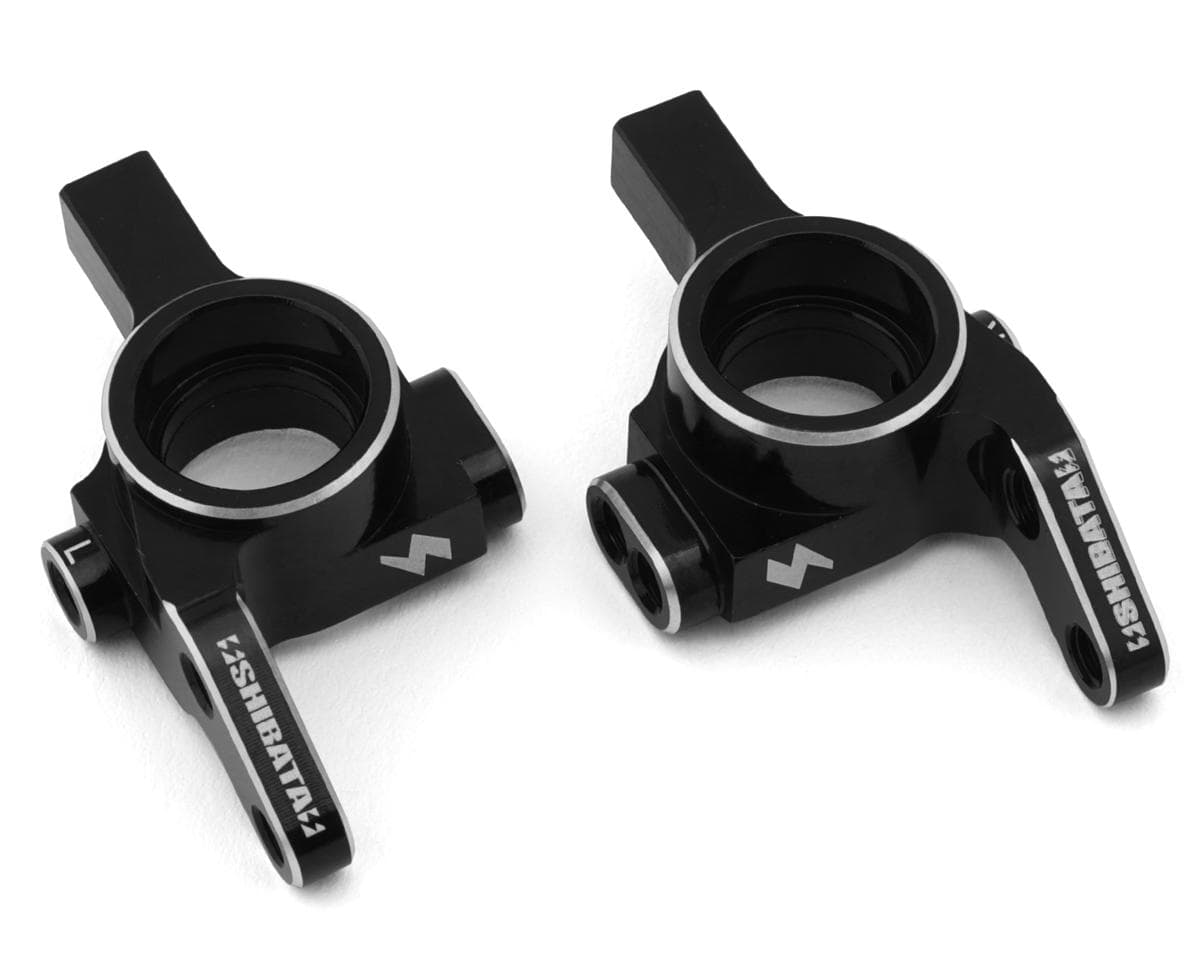 Shibata GRK Aluminum Light Weight V1 Steering Knuckles (Black) (2)
