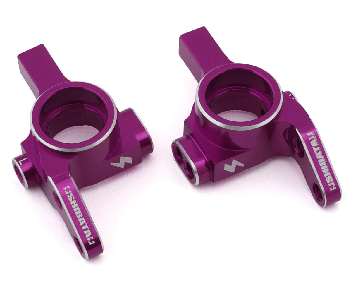 Shibata GRK Aluminum Light Weight V1 Steering Knuckles (Purple) (2)