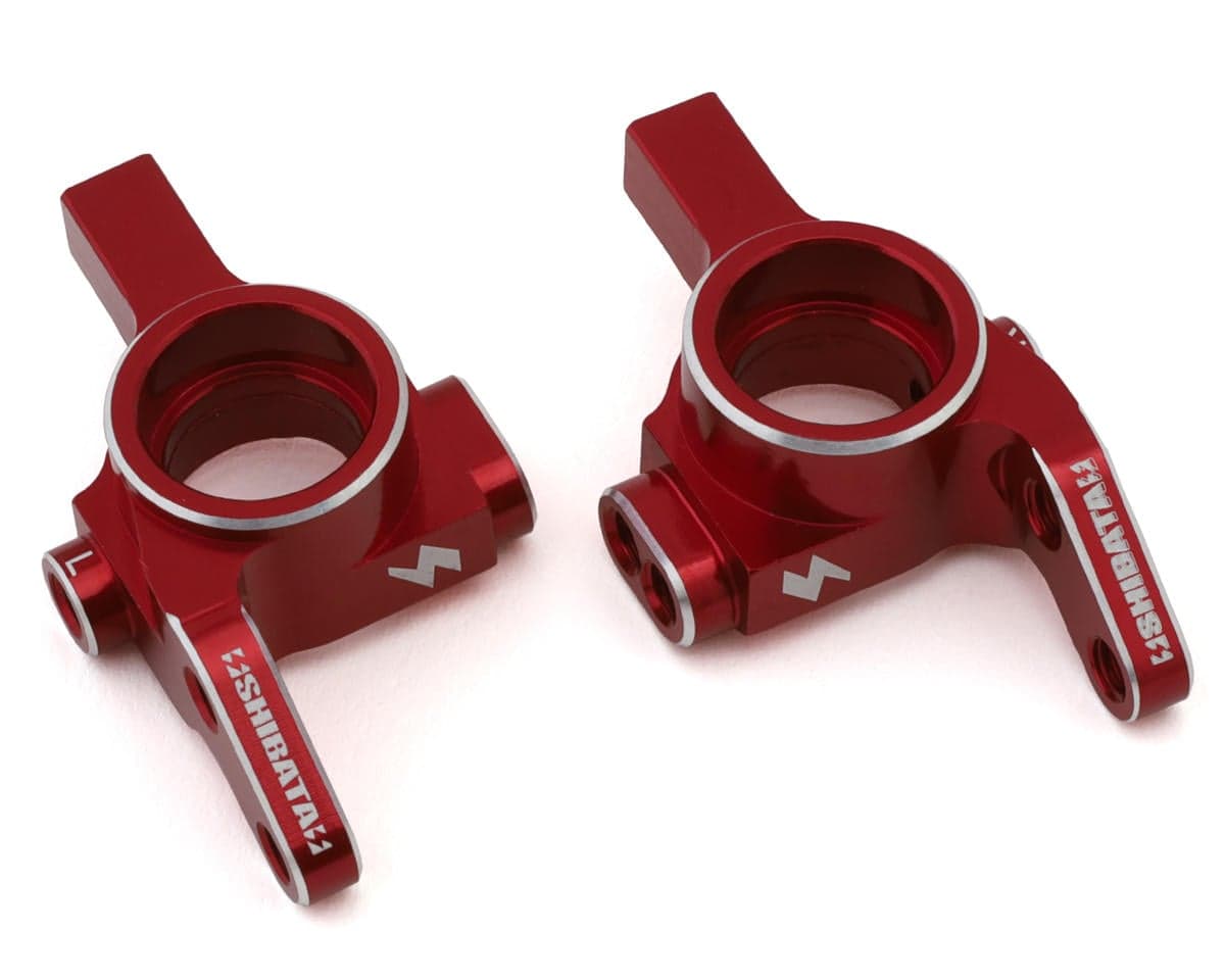 Shibata GRK Aluminum Light Weight V1 Steering Knuckles (Red) (2)