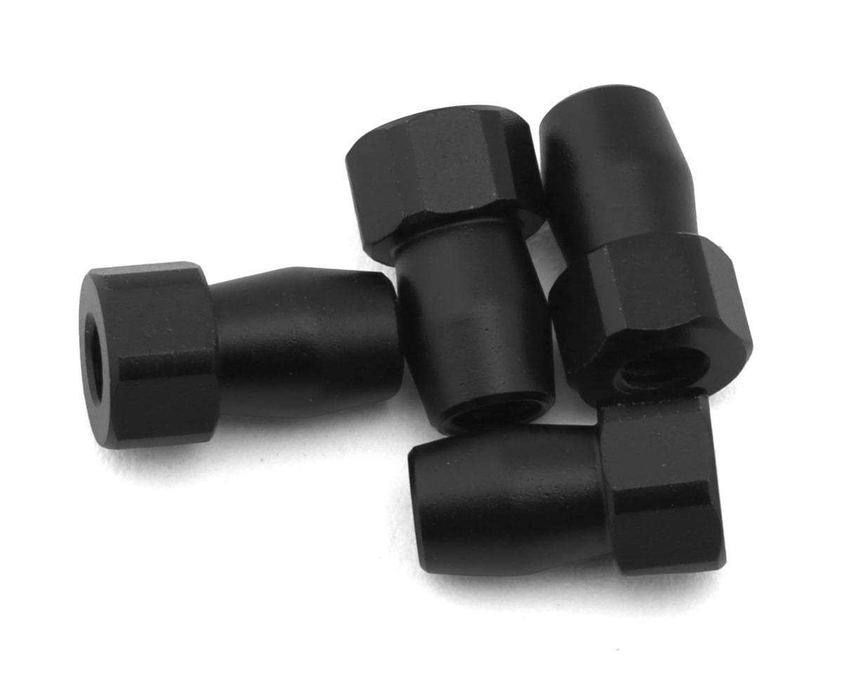 Shibata GRK5-R 4.8mm Aluminum Shock Standoffs (Black) (4)