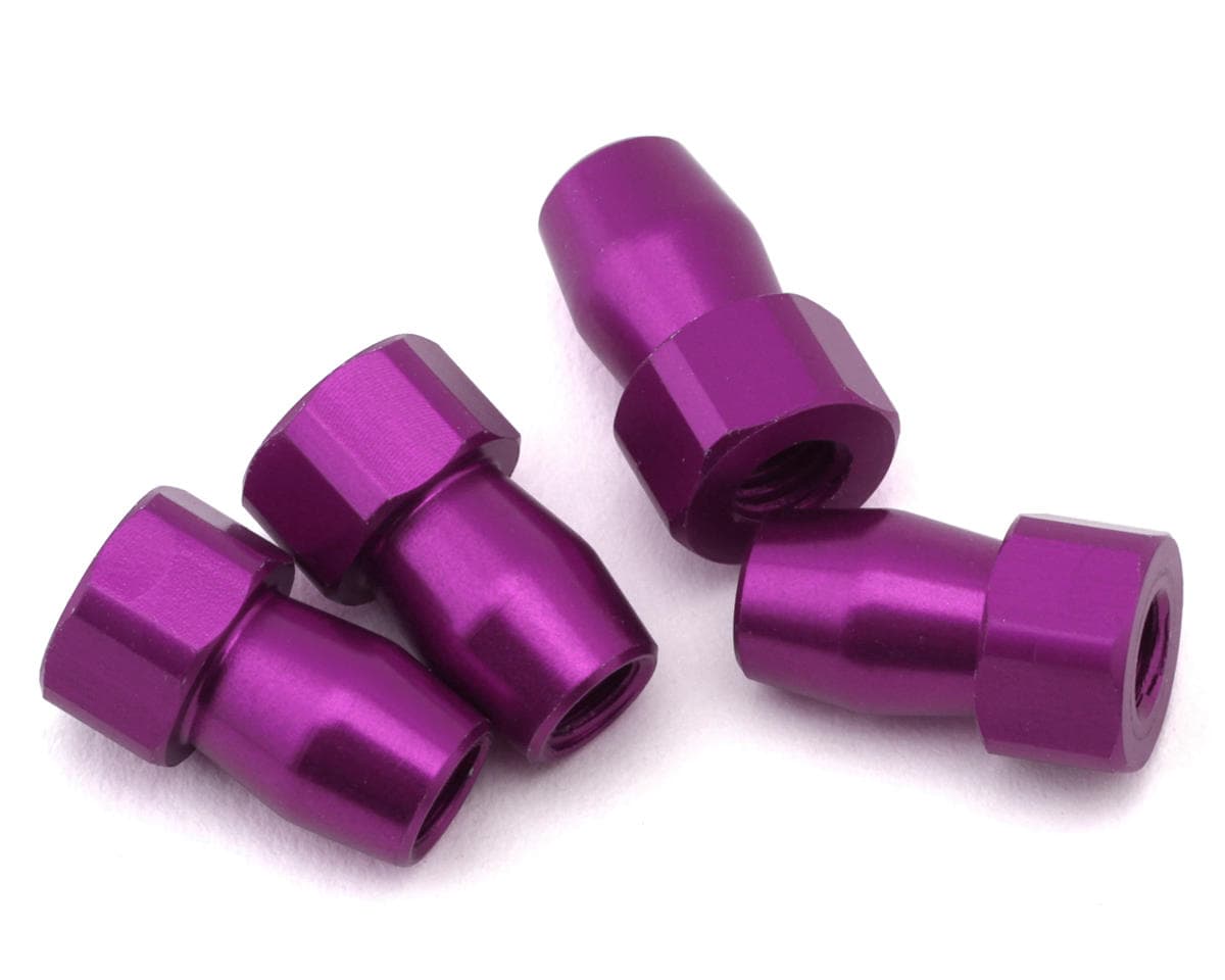 Shibata GRK5-R 4.8mm Aluminum Shock Standoffs (Purple) (4)