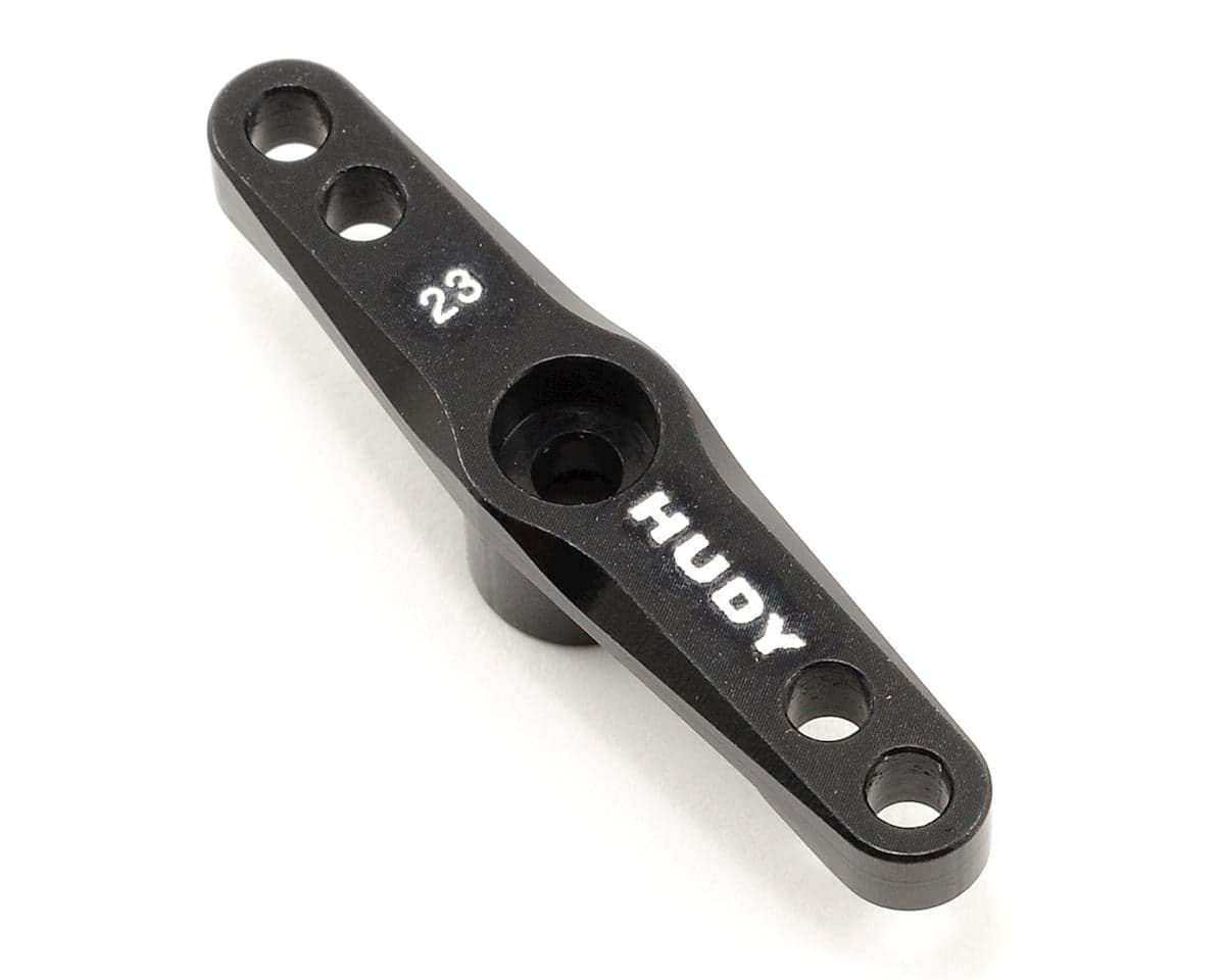 Hudy 1/8 Off-Road Aluminum Double Arm Servo Horn (23T-KO/JR/Sanwa/Airtronics) (Non-Threaded)