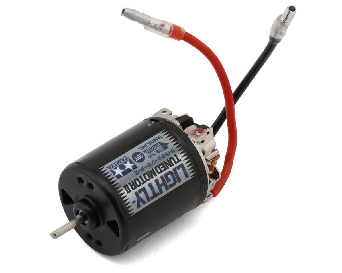 Tamiya 28T Lightly-Tuned Motor II Brushed Electric Motor w/Dust Covers
