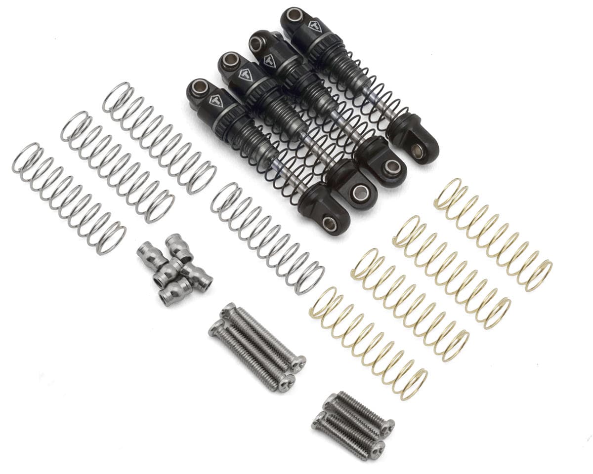 Treal Hobby Axial SCX30 23mm Aluminum Threaded Shocks (Grey) (4)