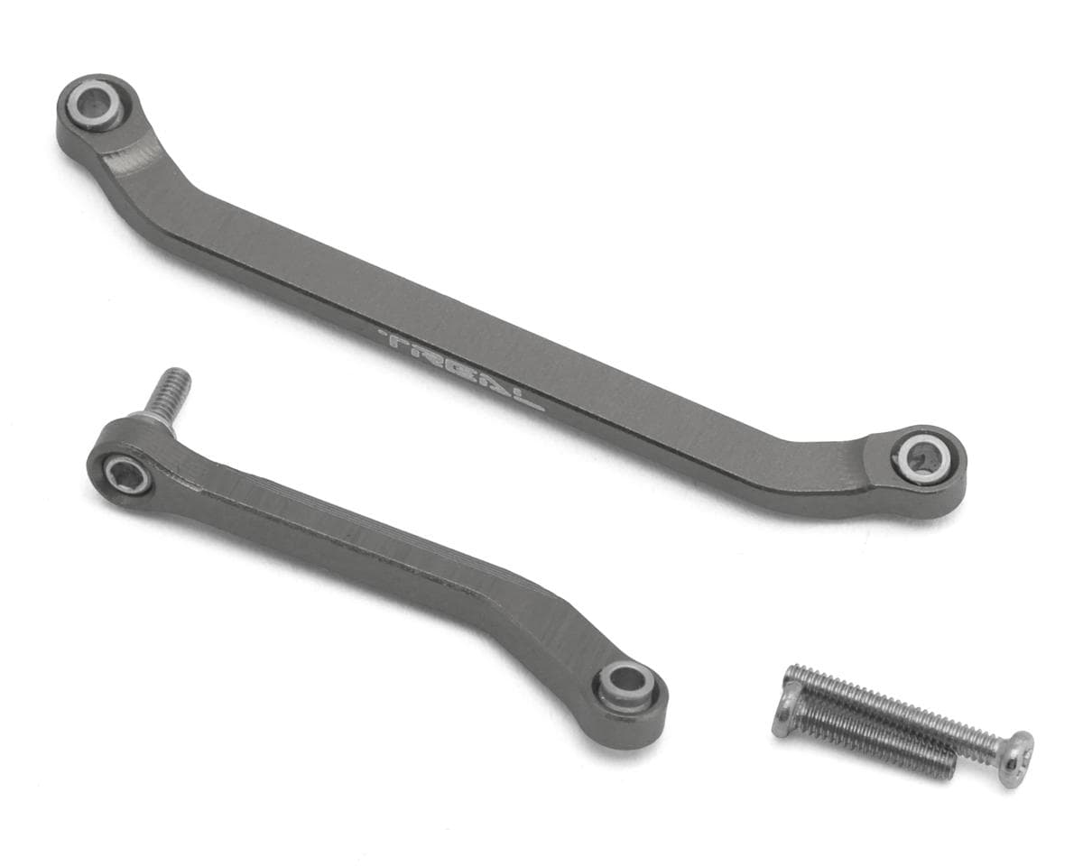 Treal Hobby Axial SCX30 7075 Aluminum Steering Links Set (Grey)