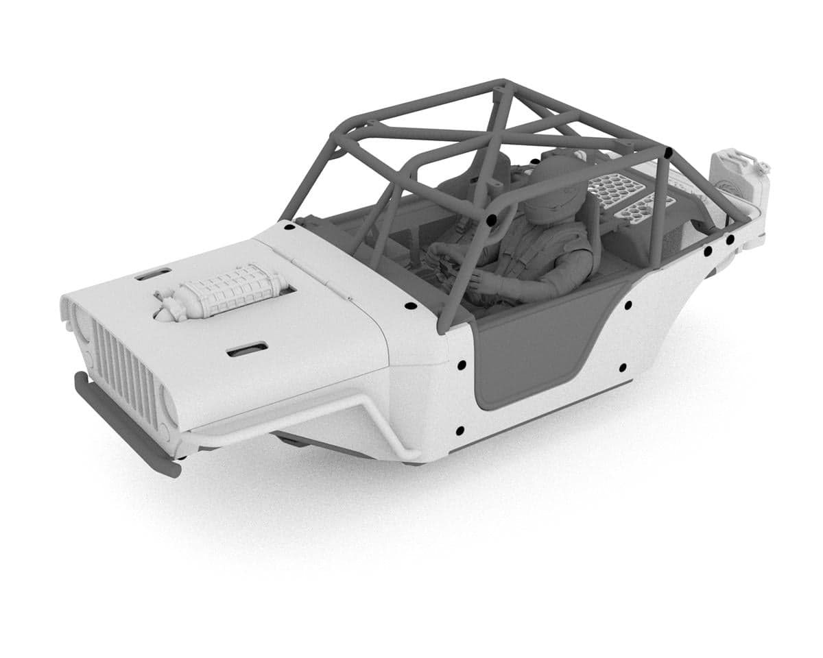 Knight Customs Vanquish H10 Optic Terra Recon Body Conversion Kit (Unpainted) w/Engine, Interior & Fuel Cell