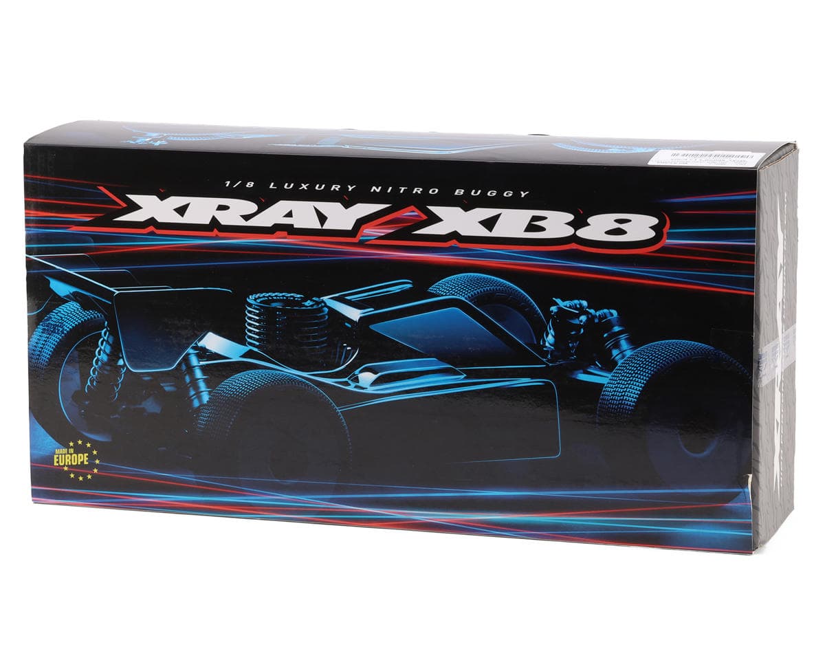 XRAY XB8 2026 Competition 1/8 4WD Off-Road Nitro Buggy Kit w/.21 Fx K303 Tuned Nitro Engine & Pipe Combo