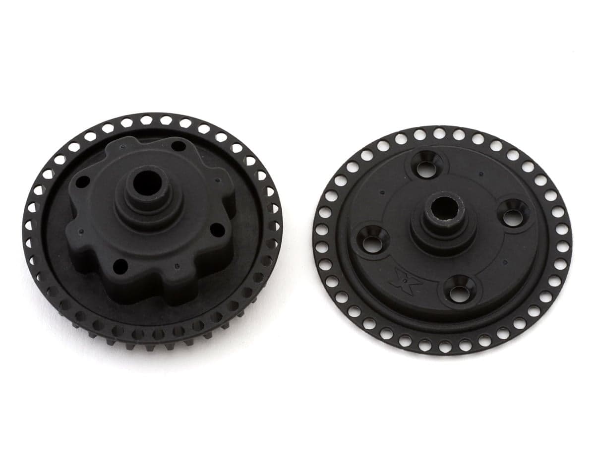 XRAY X4 '26 Composite Gear Differential Case (Uni Bulkhead) w/38T Pulley & Cover