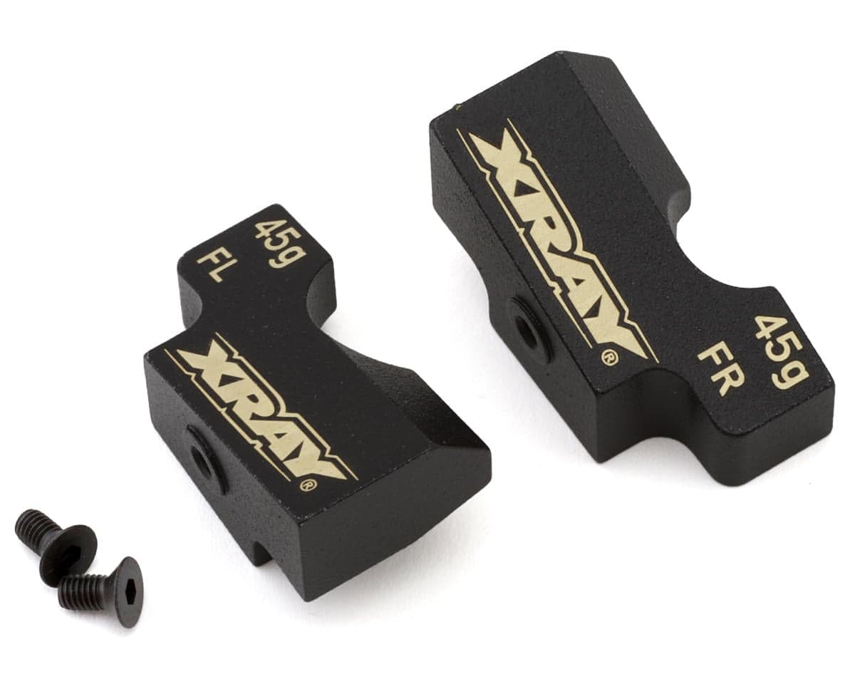 XRAY X4F Front Brass Balancing Weight Set (2) (XLP2 Shocks) (45g ea)