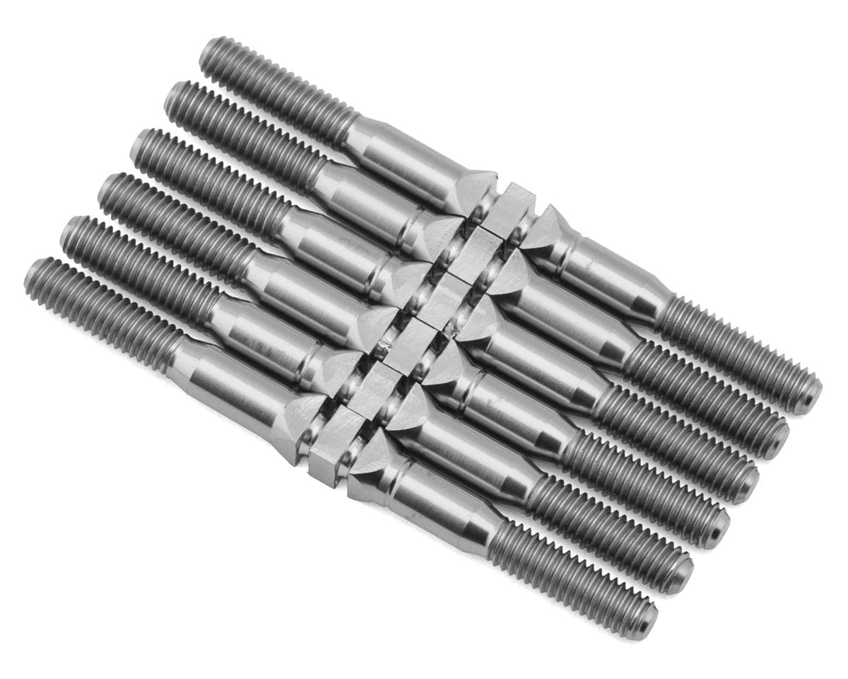 Whitz Racing Products Team Associated RC10B7.1 HyperMax Titanium Turnbuckles Set (Silver)