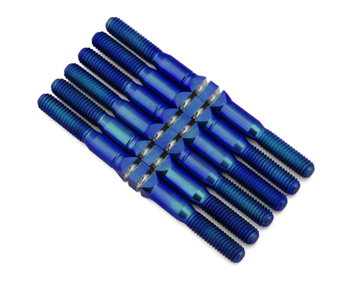 Whitz Racing Products Team Associated RC10B7.1 HyperMax Titanium Turnbuckles Set (Blue)