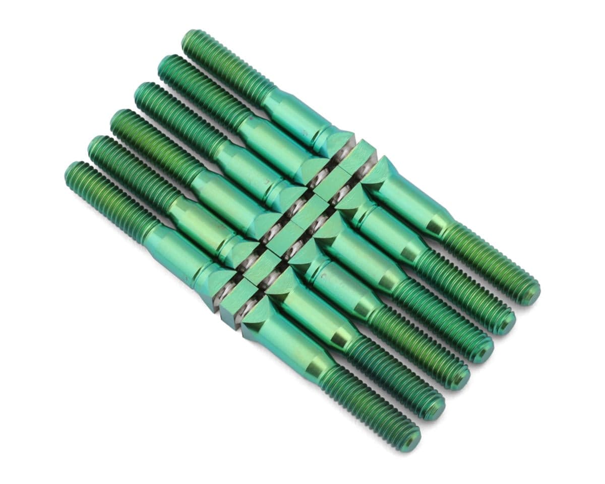 Whitz Racing Products Team Associated RC10B7.1 HyperMax Titanium Turnbuckles Set (Green)