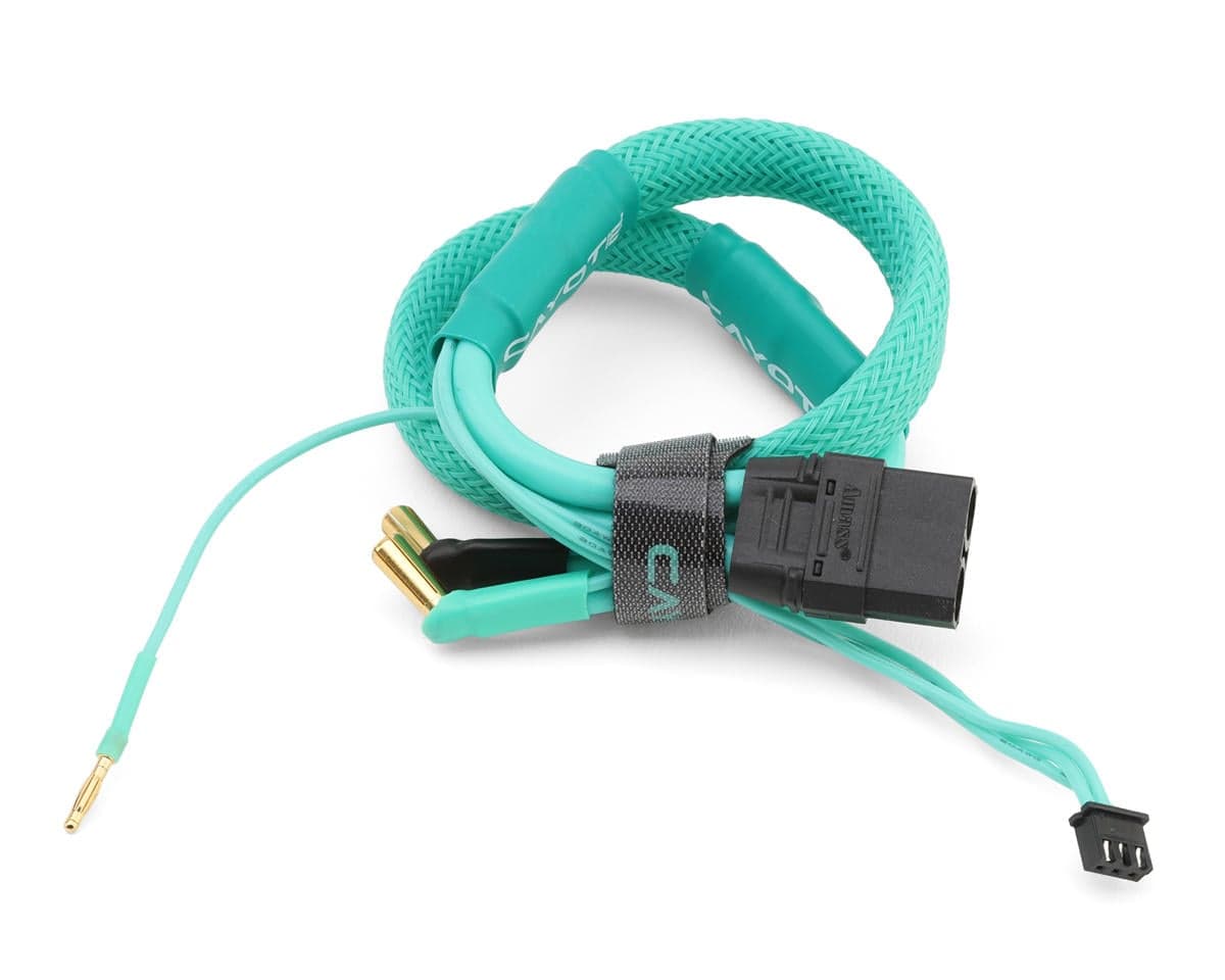 Cayote Power 2S LiPo XT90 Charge Lead (Female XT90 to 5mm Bullets) (450mm) w/3-Pin JST-XH Balance Plug (Aurora Green)