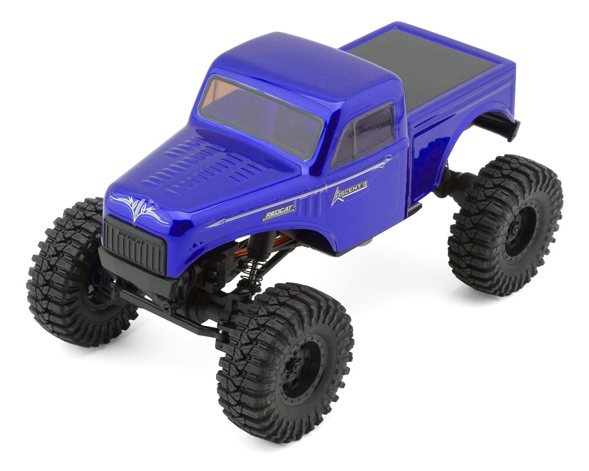 Redcat Ascent-18 1/18 4WD RTR Brushed Rock Crawler (Blue) w/2.4GHz Radio, Battery & Charger