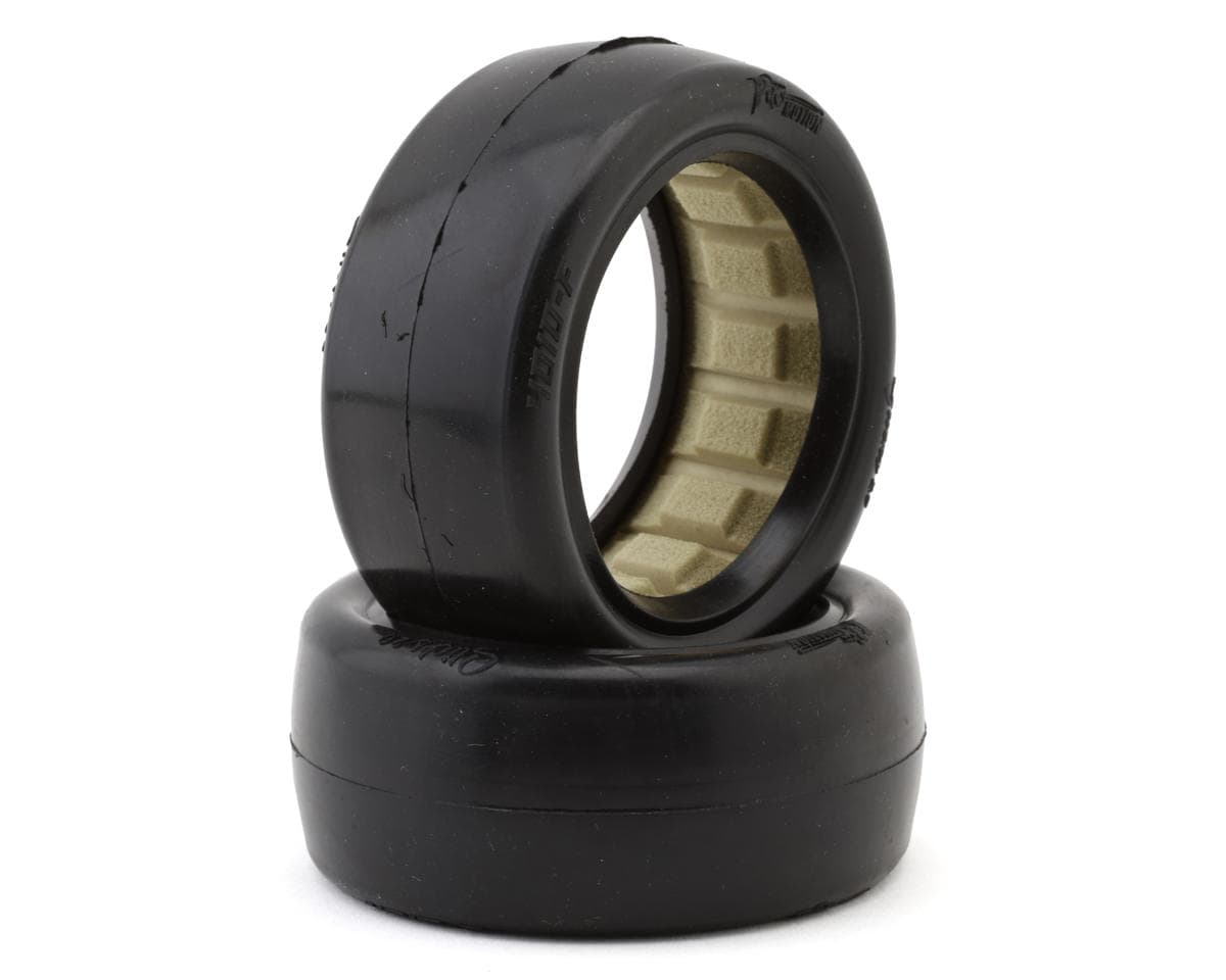 Pro-Motion Slicks 2.2'' 2WD/4WD Front 1/10 Buggy Tires V2 (2) (Clay Oro Single Gold Dot)