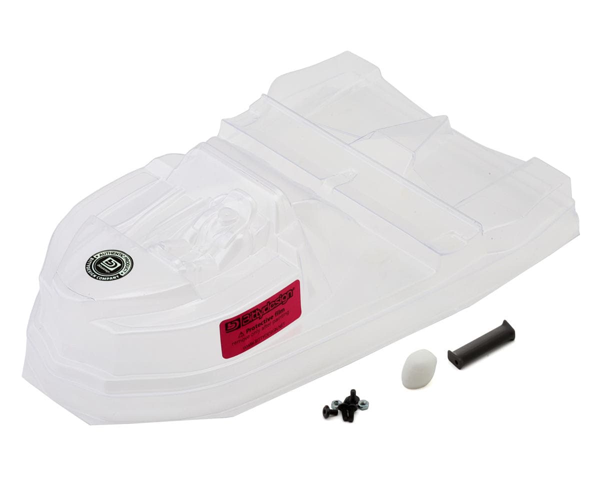 Bittydesign 499T Hypercar 1/10 Aesthetic Body Kit (Clear) w/Cockpit, Light Buckets, Diffuser & Lower Wing