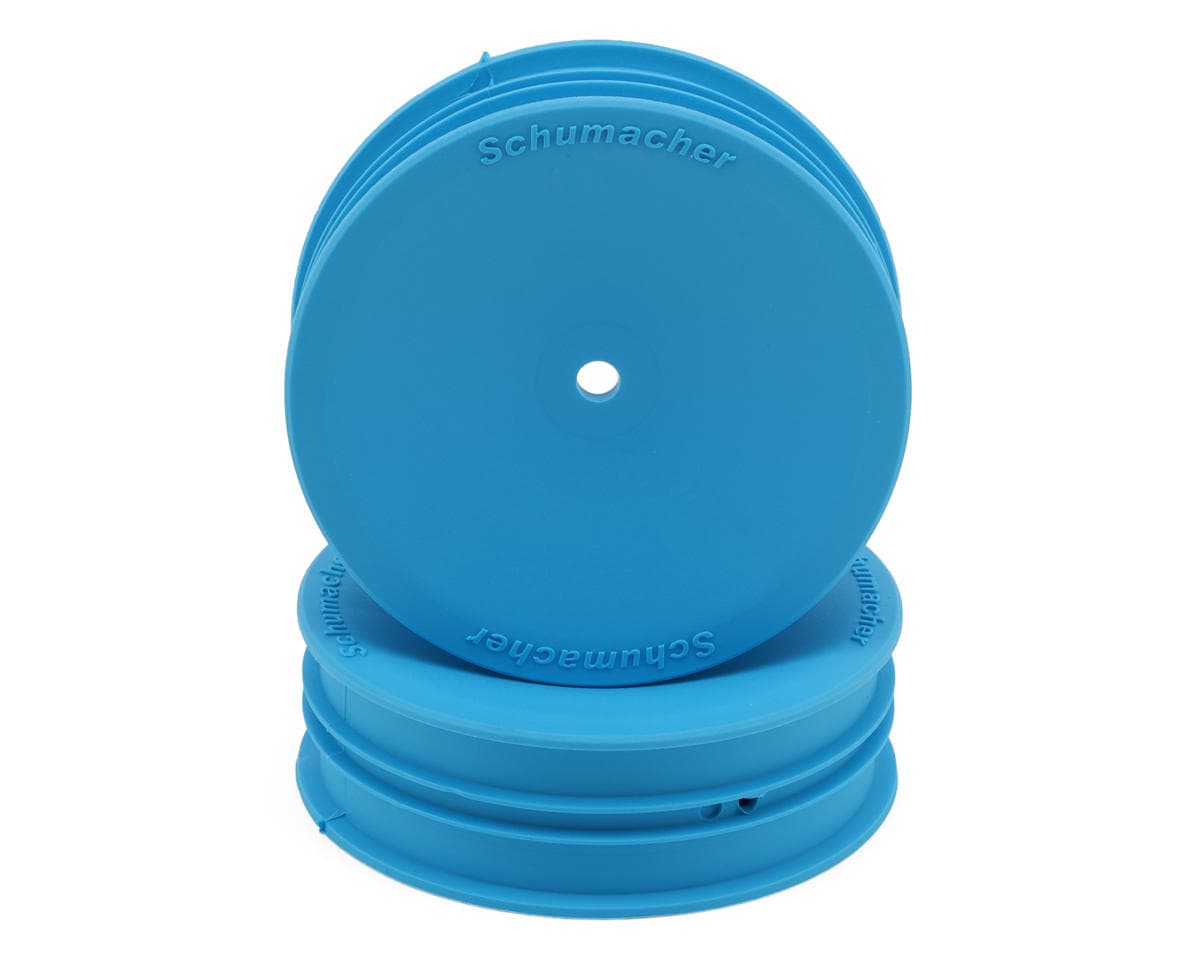 Schumacher 2.2" Slim 2WD Front Buggy Wheels (Blue) (2)