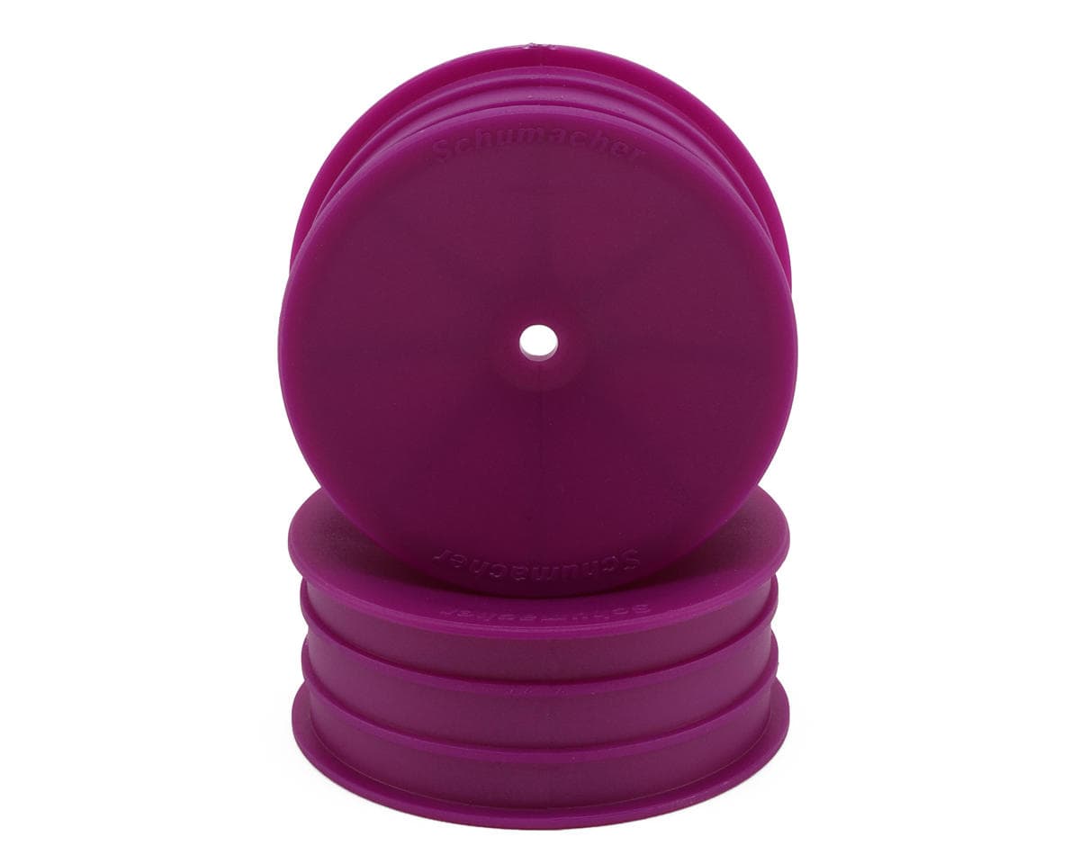 Schumacher 2.2" Front 2WD Buggy Wheels (Purple) (2)
