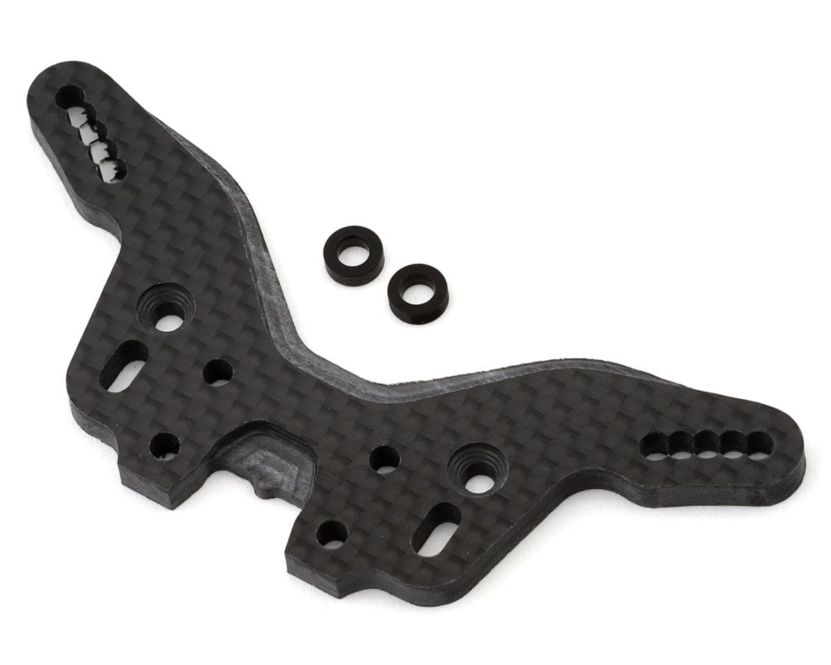 Schumacher Cougar LD3 Carbon Fiber Rear Shock Tower (-3mm)