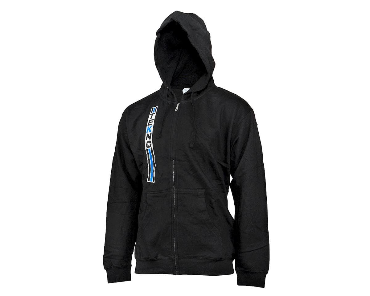 Tekno RC Vertical "Stripe" Zip-Up Hoodie Sweatshirt (Black) (M)