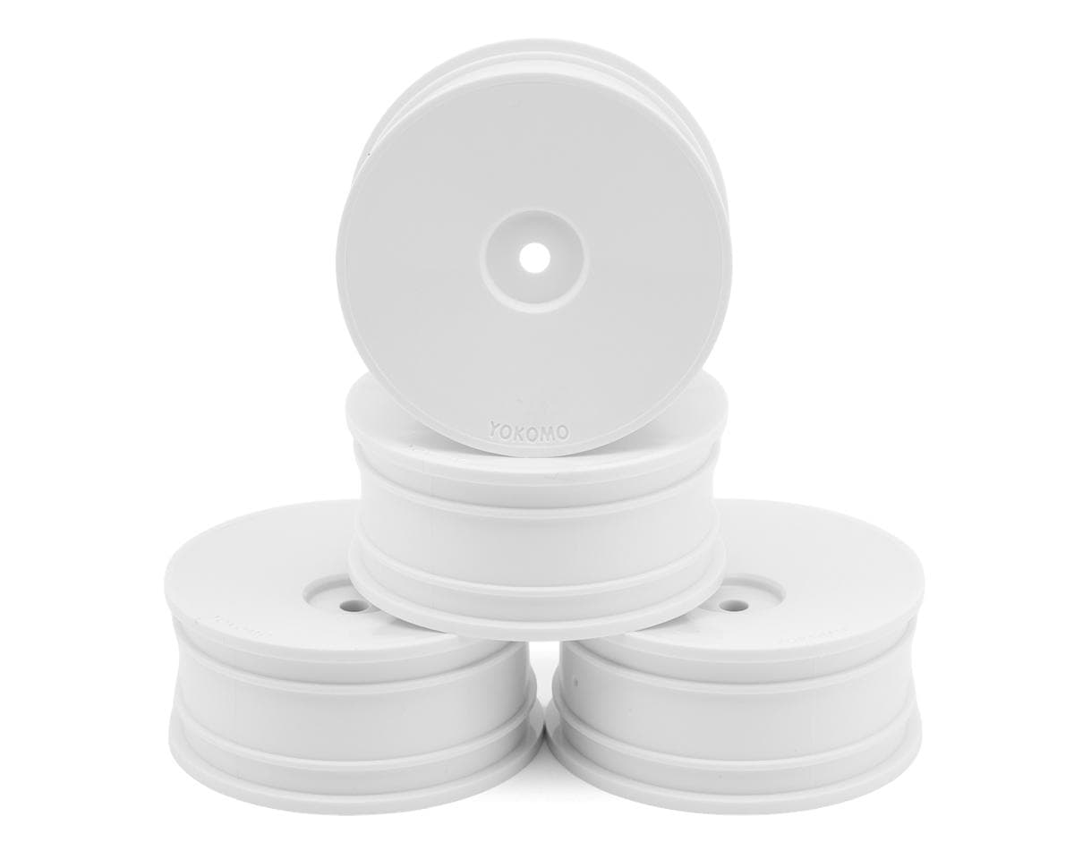 Yokomo Aero-Dish 24mm Lightweight TC Wheels (White) (4) (Medium-Narrow)