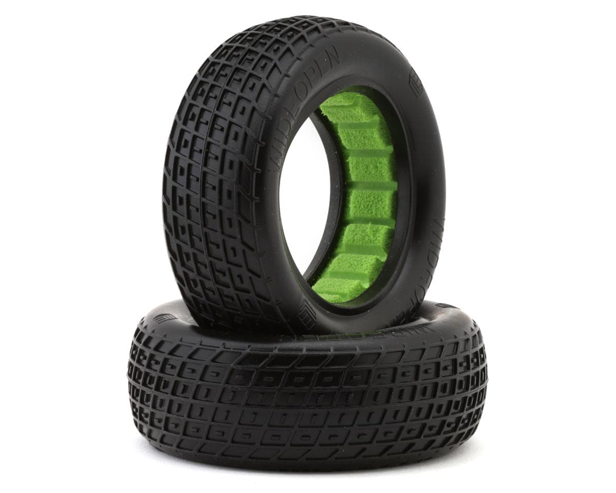 Whitz Racing Products Wideopen 2.2" 2WD Front Buggy Dirt Oval Tires (2) (Soft) w/Foam Inserts