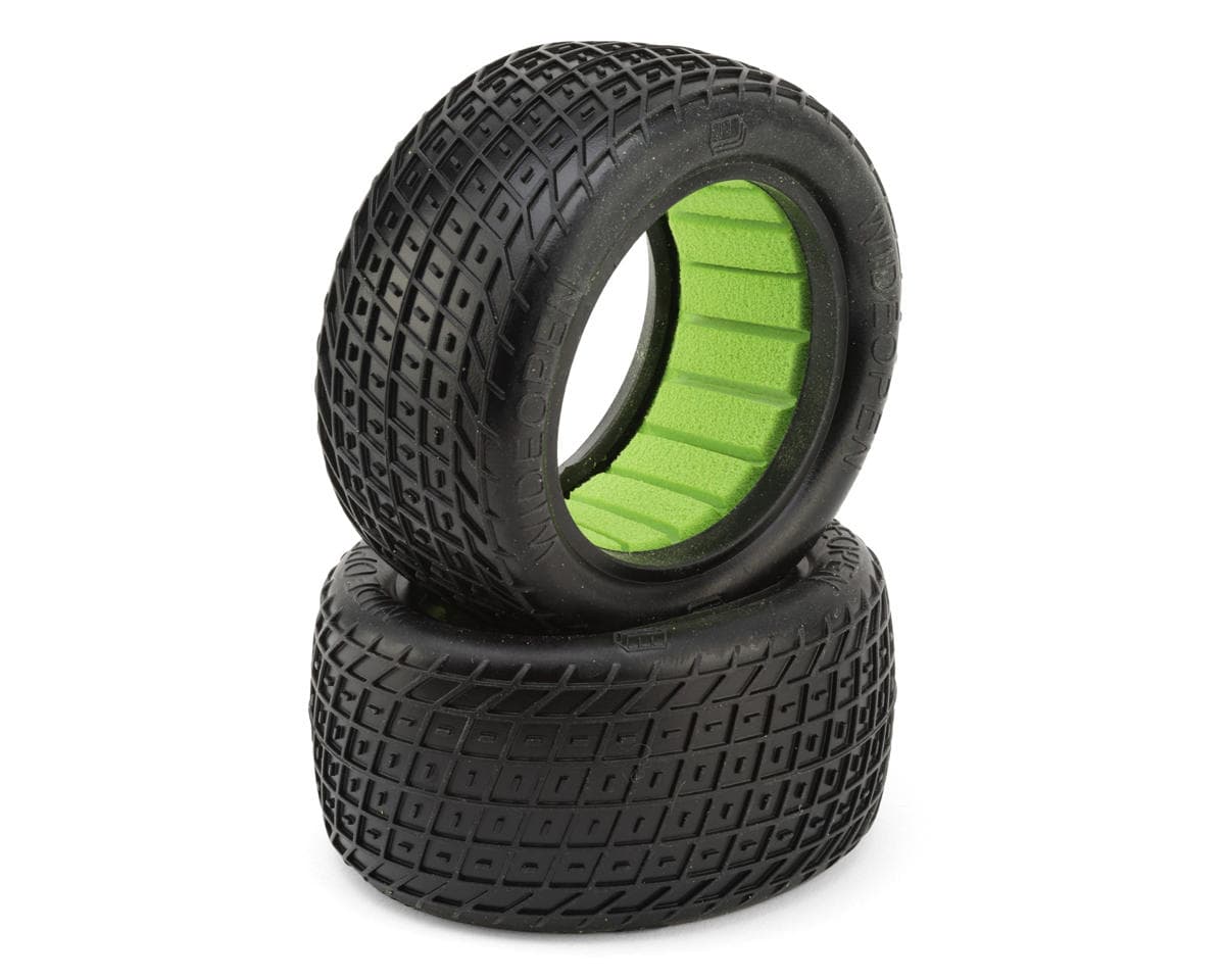 Whitz Racing Products Wideopen 2.2" Rear Buggy Dirt Oval Tires (2) (Medium) w/Foam Inserts