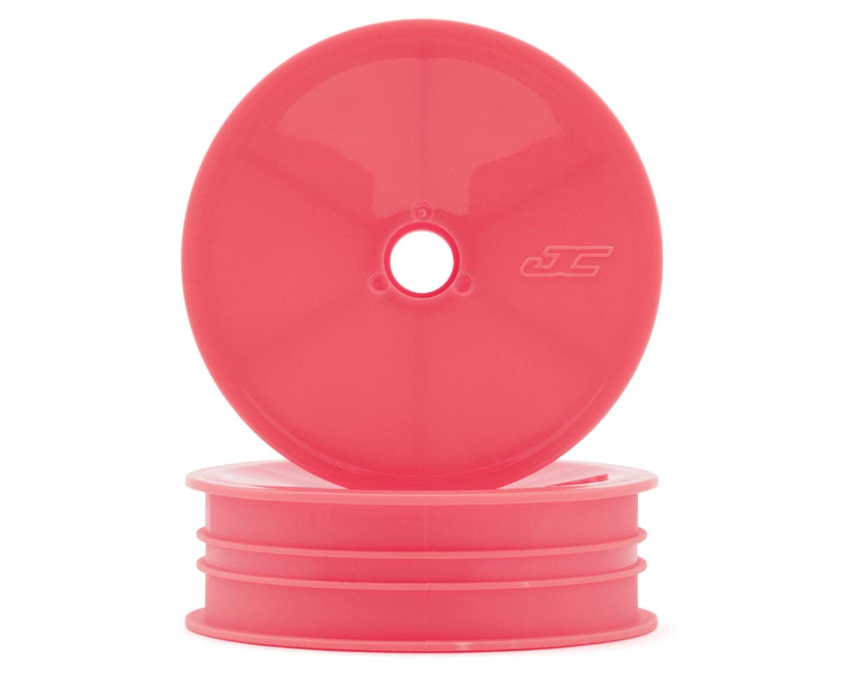 JConcepts RC10 Mono 2.0" Vintage Buggy Front Wheels (Pink) (2)