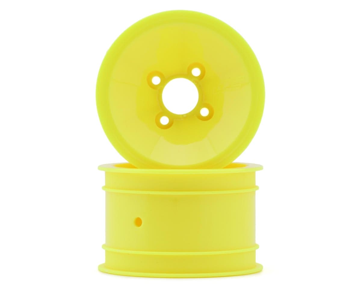 JConcepts RC10 Mono 2.0" Vintage Buggy Rear Wheels (Yellow) (2)