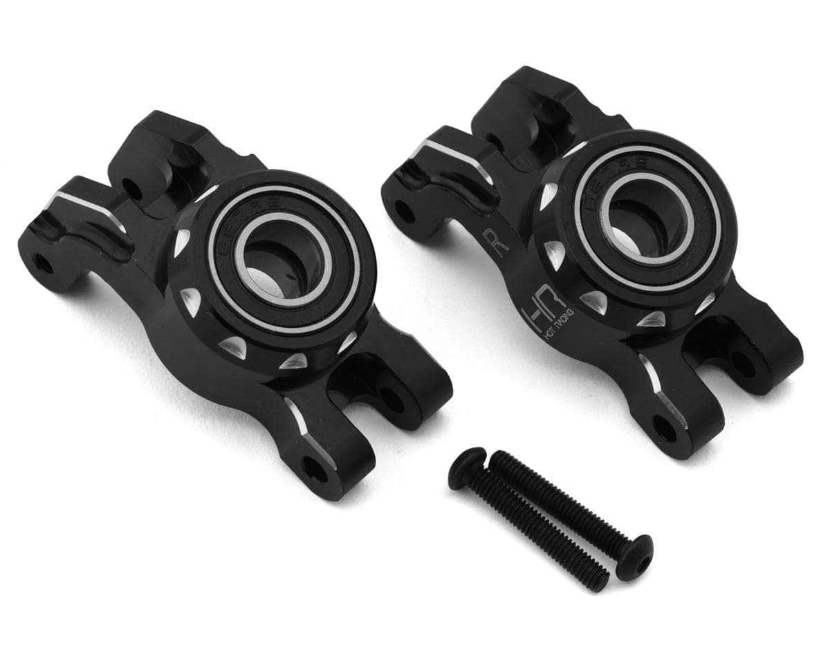 Hot Racing Arrma® Mini Kraton® CNC-Machined Aluminum Rear Hubs (Black) (2) w/Oversized Ball Bearings