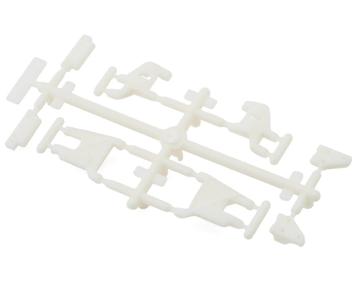 Team Associated RC10 Model 24 Suspension Arms & Mounts Set (White) (Front/Rear)
