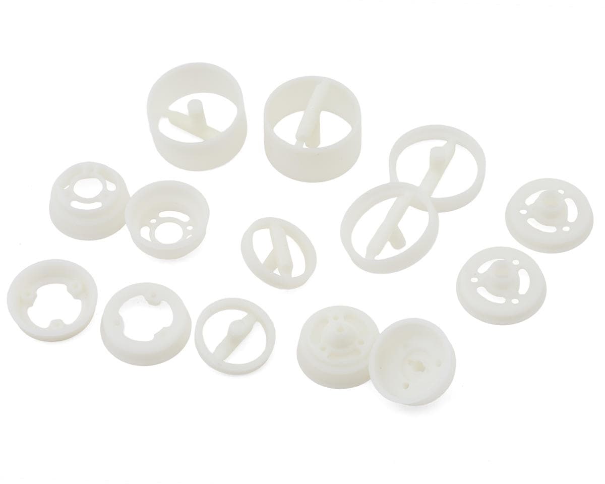 Team Associated RC10 Model 24 Front & Rear Wheel Set (White)