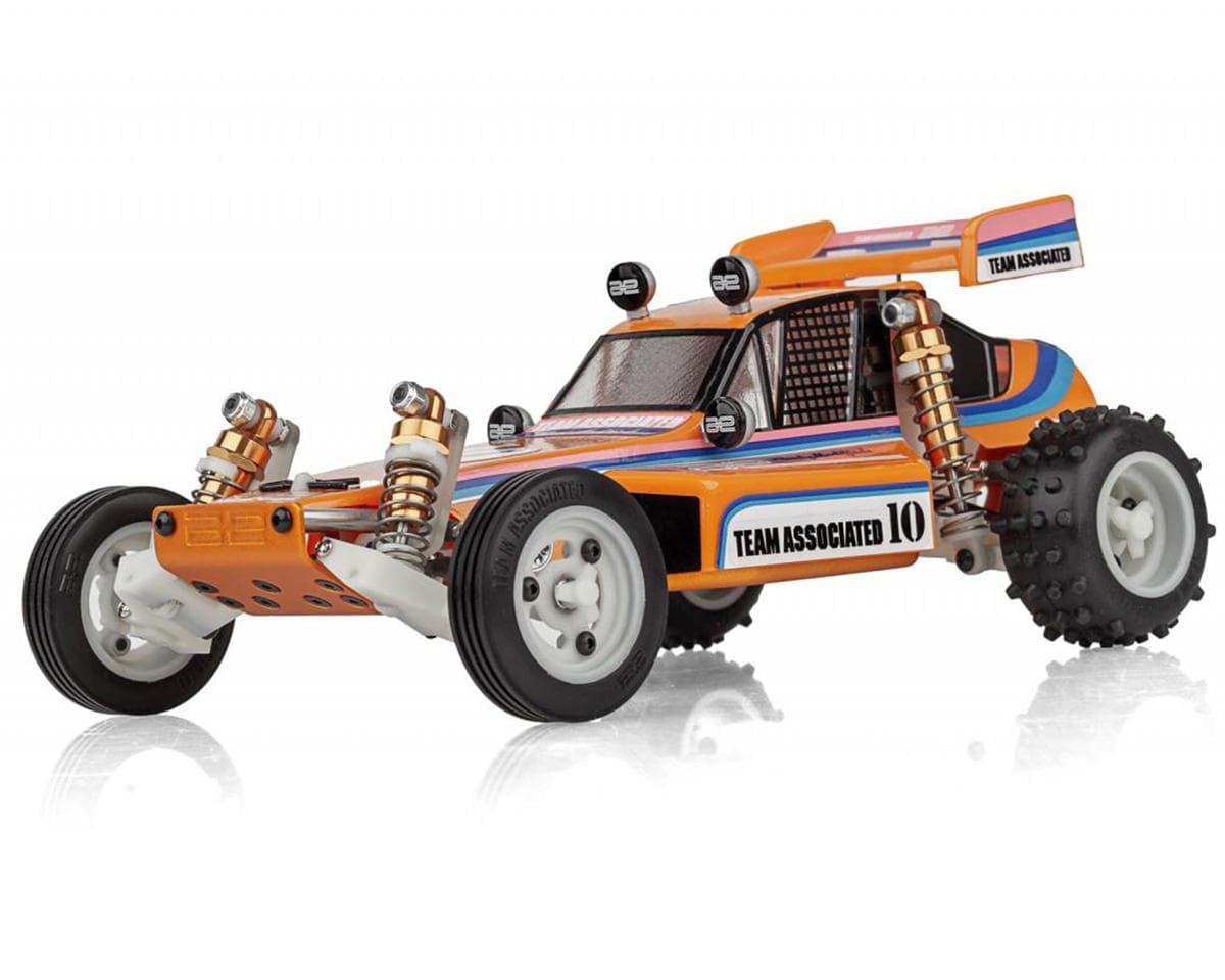 Team Associated RC10 Model 24 Protech 1/24 Buggy Body Set (Clear) w/Driver Insert & Wing