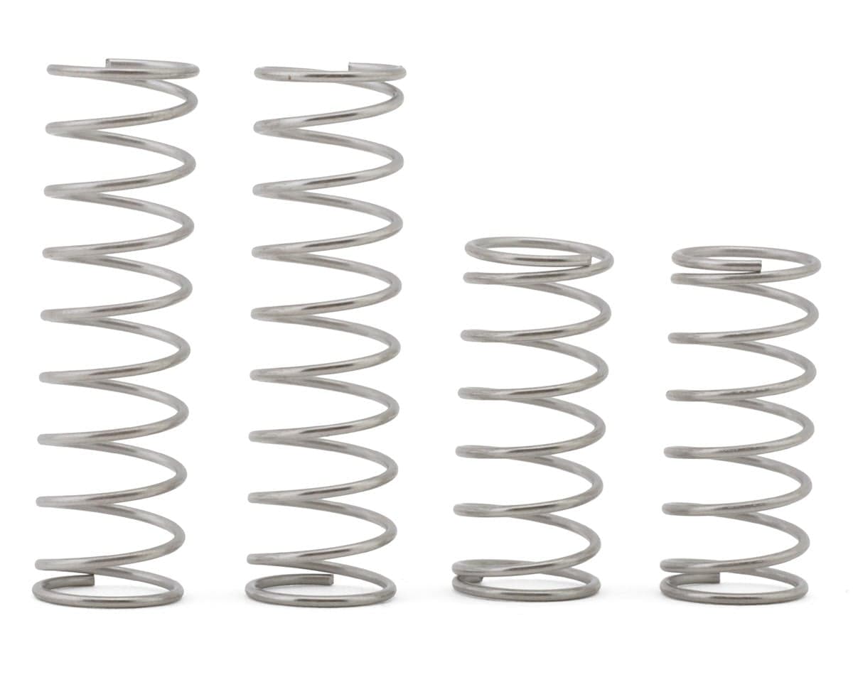 Team Associated RC10 Model 24 Shock Spring Set (Front/Rear) (Medium/Silver)