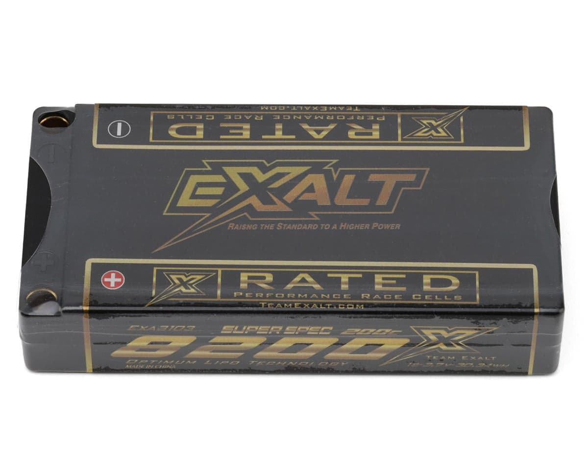Team Exalt "X-Rated" 1S 200C Low "IR" Hardcase LiPo Battery (3.7V/8200mAh) (ROAR Approved) w/5mm Connectors