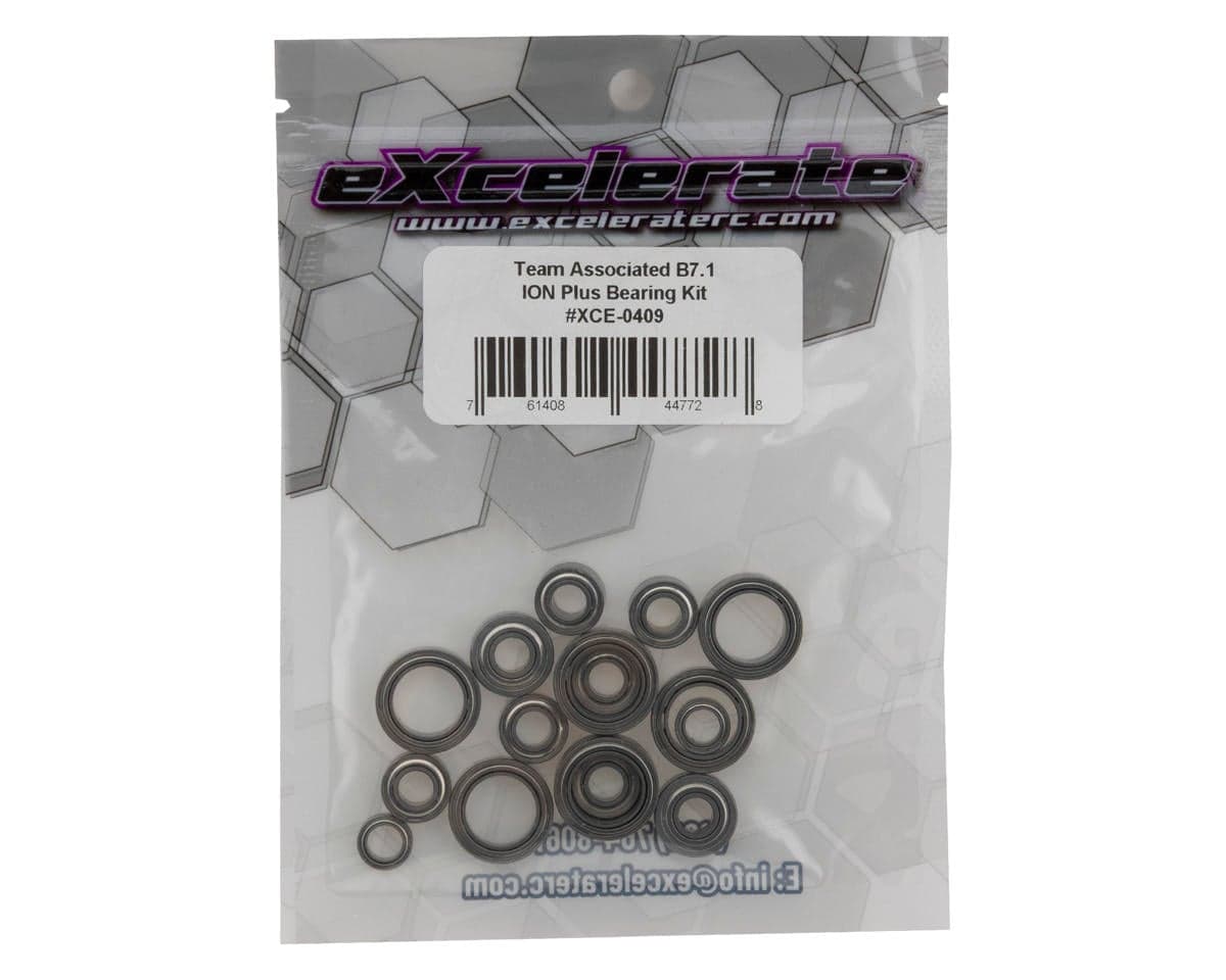 eXcelerate Team Associated RC10B7.1 ION Plus Ceramic Ball Bearings Kit