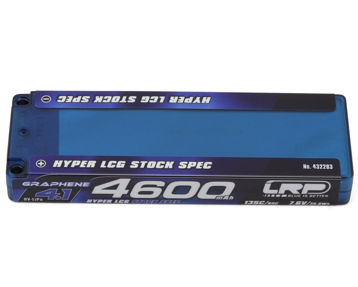 LRP Hyper LCG Stock Spec 2S Graphene-4.2 Shorty LiHV Battery 135C (7.6V/4600mAh) (BRCA/EFRA Approved) w/5mm Bullets