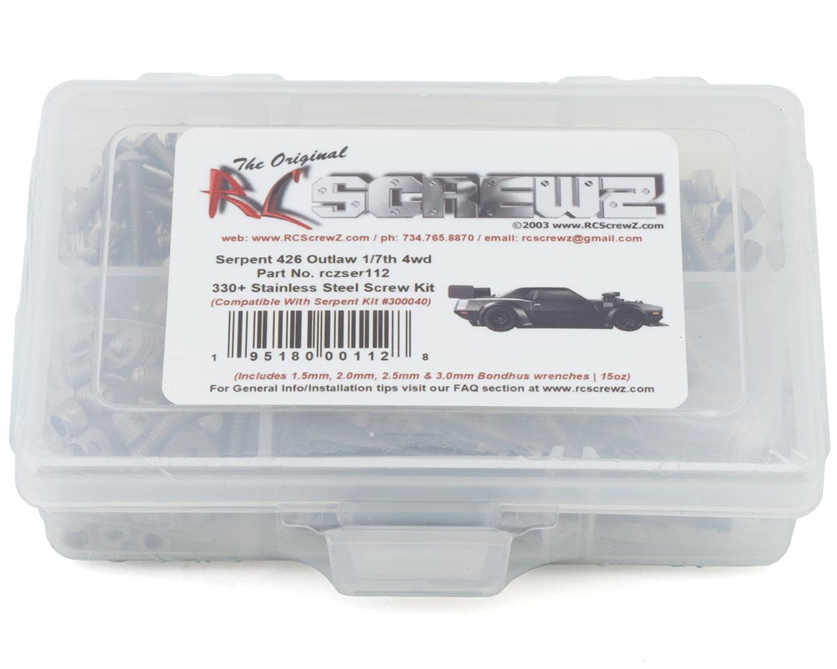 RC Screwz Serpent 426 Outlaw Stainless Steel Screws Kit